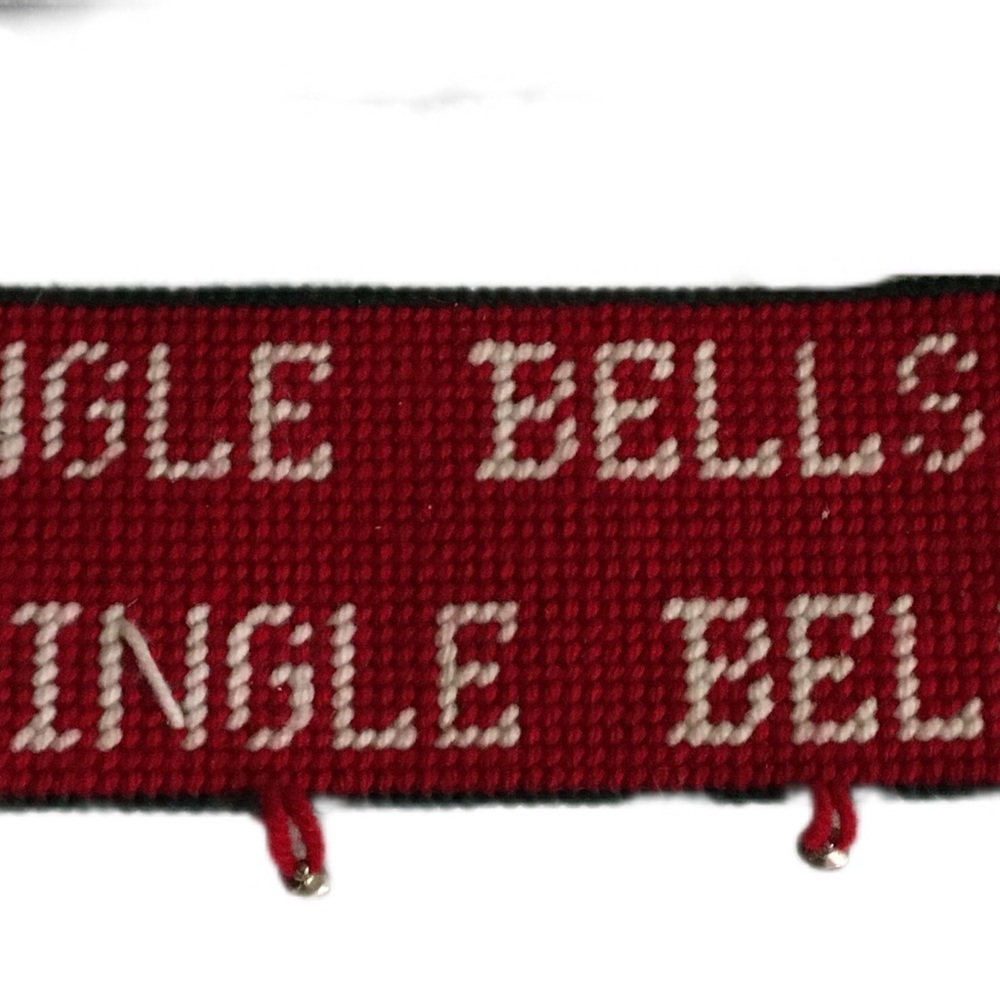 Red and White Holiday Tapestry